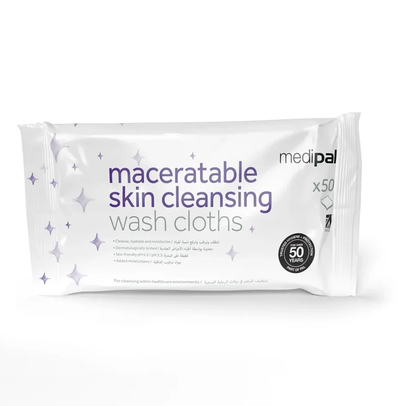 Maceratable Skin Cleansing Wash Cloth x 50